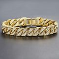 Miami Gold Sovereign Cuban Bracelet